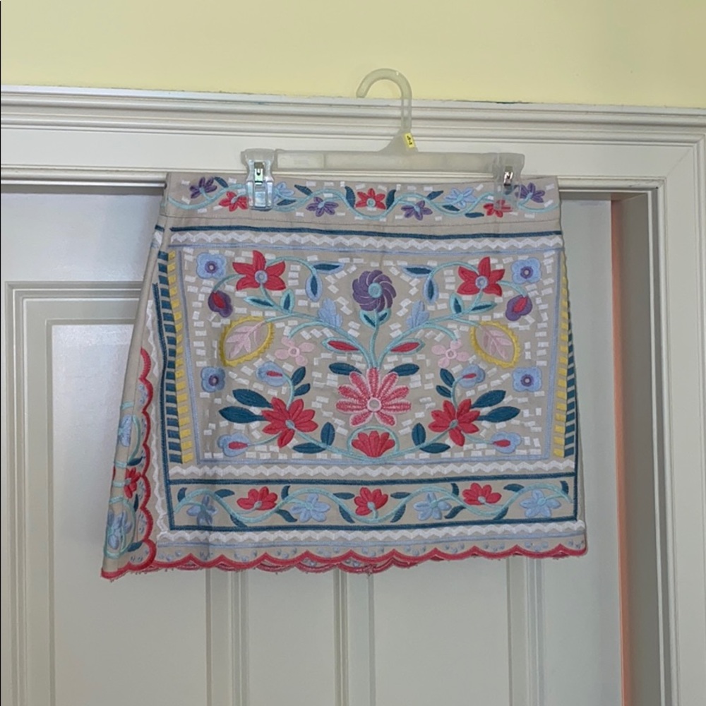 J.Marie embroidered skirt